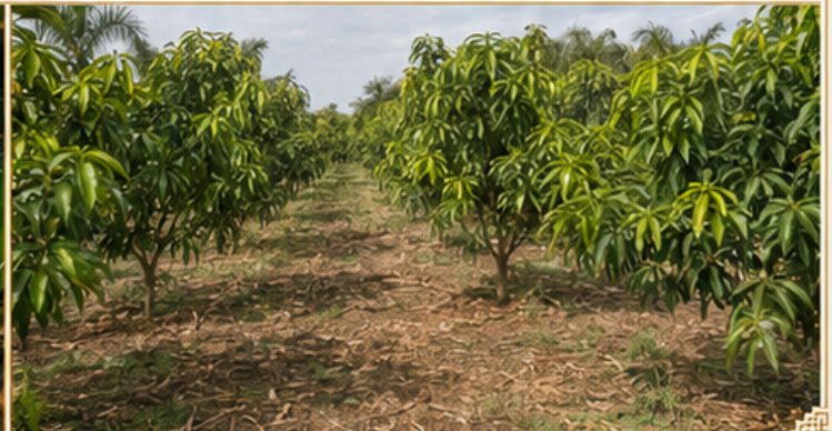 Fruit orchards inside the farmland community